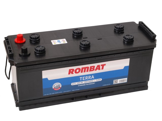 Kravas a/m akumulators Rombat TERRA 12V 135Ah 800A(EN) MB14 511x190x217 3/1